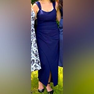 Dark blue long dress